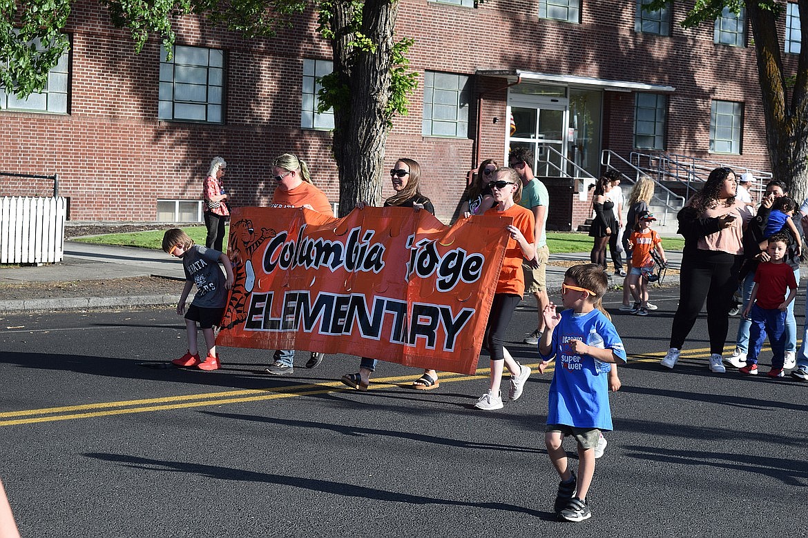 The students of Columbia Ridge Elementary and their teachers, parents and other staff had fun in the Sage N Sun Kiddie Parade in Ephrata. The annual Sage N Sun festival, put on by the Ephrata Chamber of Commerce, included live music, vendors of all sorts and a chance for locals and visitors to enjoy the late spring sun.