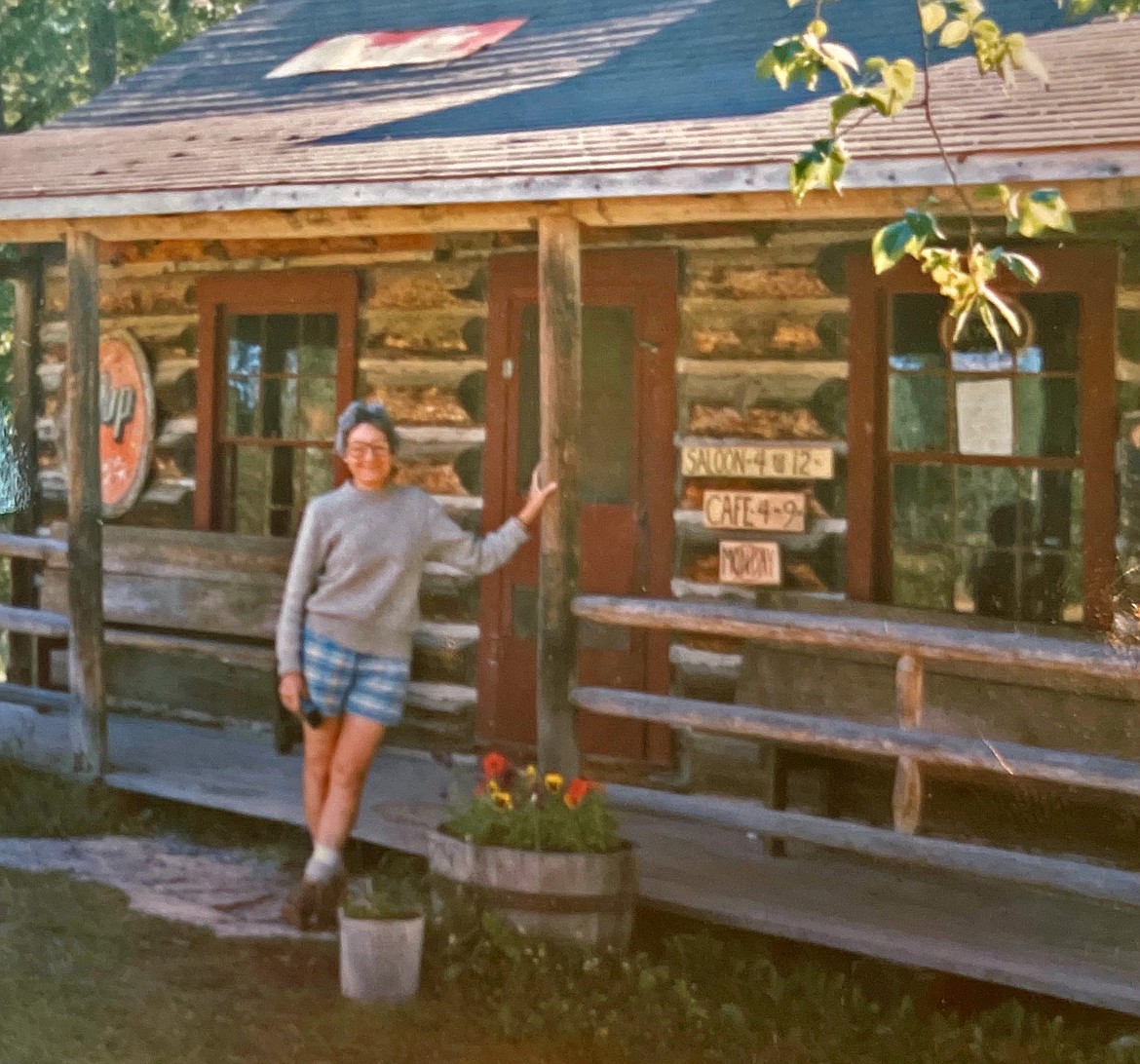 Boyce’s mother, 60, at Polebridge in the 80's prior to backpacking in Glacier. (Photo provided by Boyce)