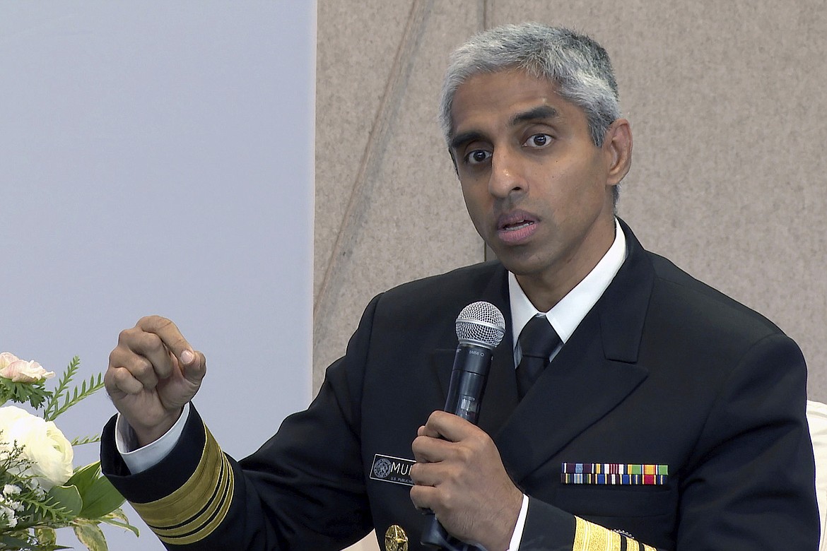 Surgeon General Vivek Murthy speaks during an Archewell Foundation panel discussion in New York City, Oct. 10, 2023. On Tuesday, June 25, 2024, Murthy, the nation's top doctor, declared gun violence a public health crisis, driven by a growing number of injuries and deaths involving firearms in the country. The advisory came as the U.S. grappled with another weekend marked by mass shootings that left dozens of people dead or wounded. (AP Photo/Ted Shaffrey, File)