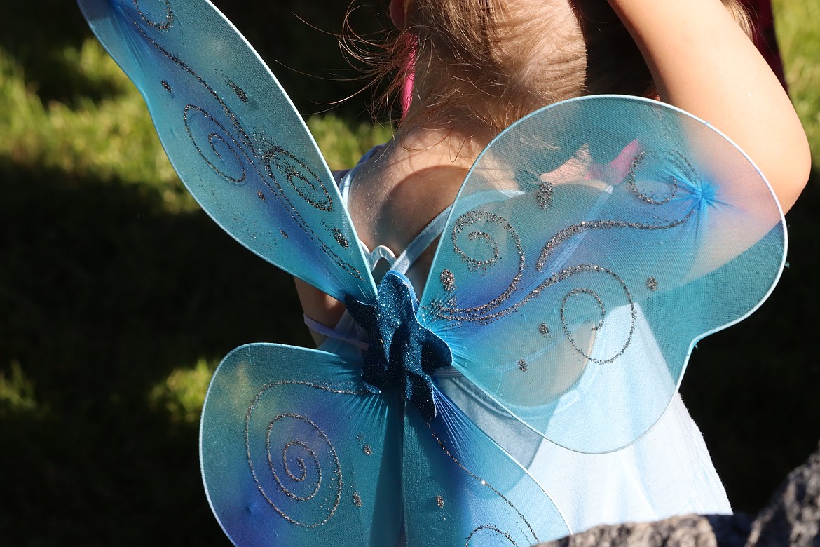Some children wore butterfly wings to the third annual Community Memorial Butterfly Release on Tuesday.