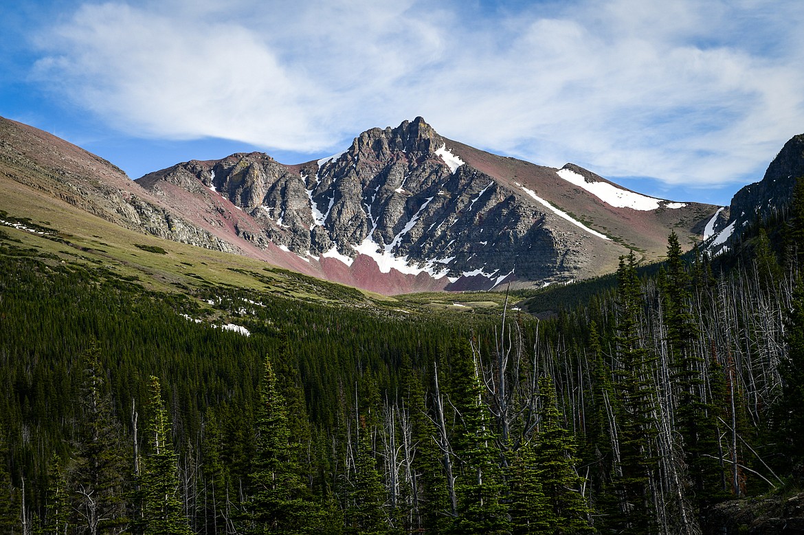 A view of Mount Ellsworth in Two Medicine in Glacier National Park on Sunday, June 23. (Casey Kreider/Daily Inter Lake)