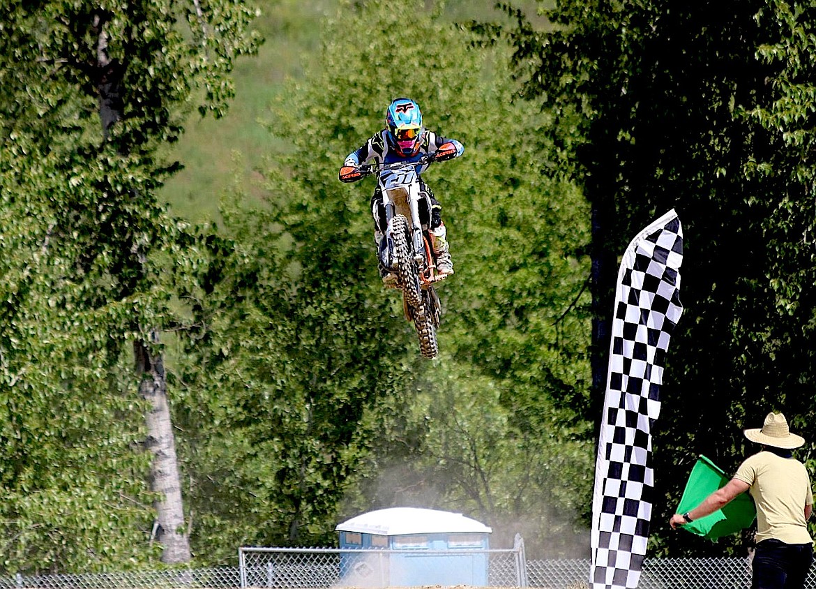 Libby's Westin Remp won the schoolboy and 85cc events Saturday, June 22, 2024, at the Millpond Motocross races. (Photo courtesy Tracy Bache)