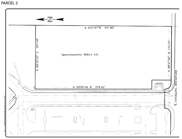 The land depicted here is roughly 89,000 square feet in size and is located near other school district property on Yonezawa Way in Moses Lake. Grant County is interested in buying the property as the location for a new county morgue.
