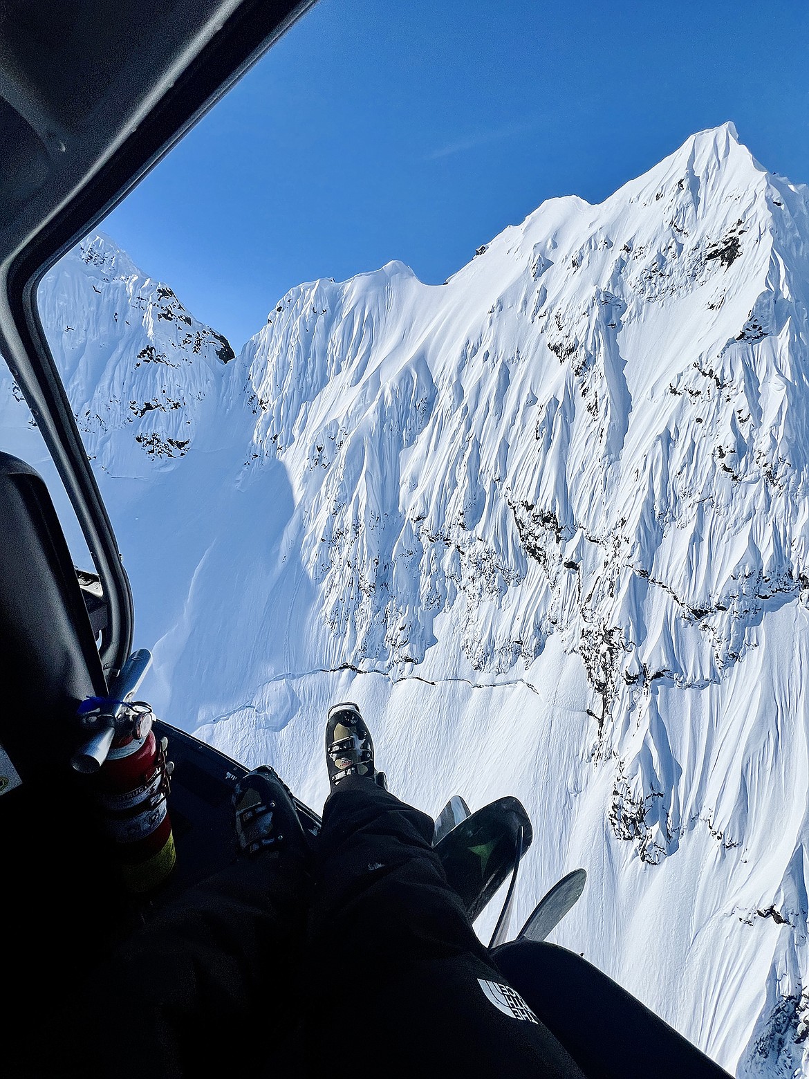 Voisin took this iPhone photo while skiing in Haines, Alaska, this year. (Photo by Voisin)