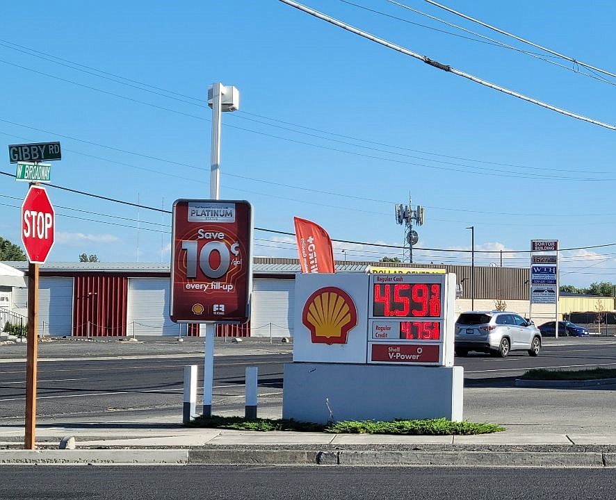 Fuel prices in Moses Lake are higher than the state average of $4.25 per gallon, depending on how one pays at this particular Shell station. Paying with credit, consumers will pay 50 cents more, while paying with cash will have them handing over 34 cents more than the state average per gallon. The difference in price is not indicative of price gouging, but rather of the cost to provide fuel to rural communities.