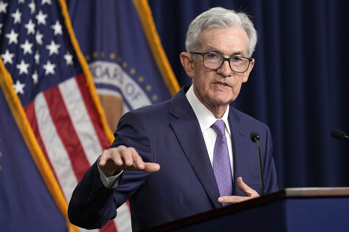 Federal Reserve Board Chair Jerome Powell speaks during a news conference at the Federal Reserve in Washington, June 12, 2024. Powell will be in Portugal on Tuesday, July 2, 2024, to take part in a panel discussion on central banking policy with members of the European Central Bank. (AP Photo/Susan Walsh, File)