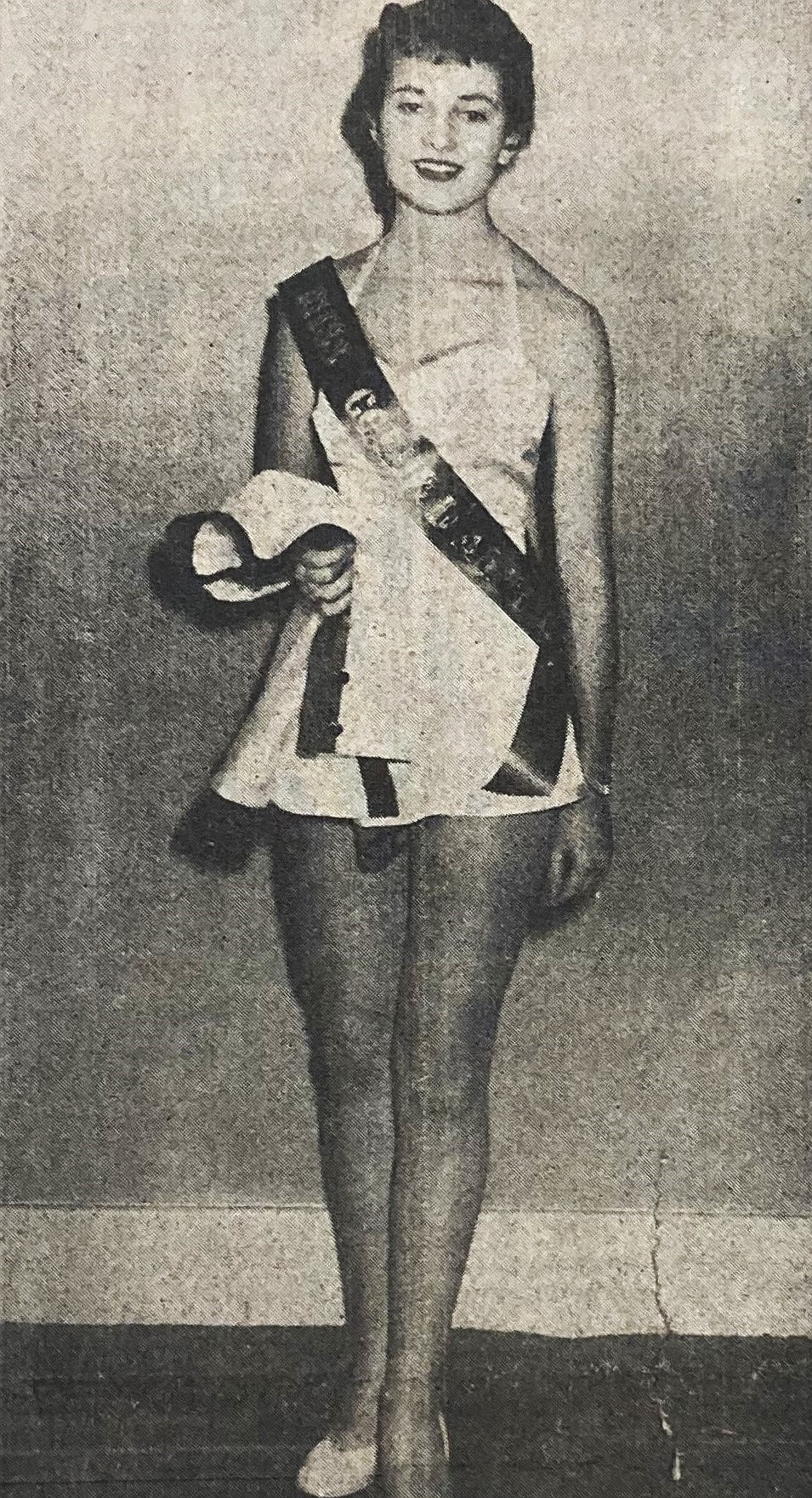 Marilyn Stewart, the first Miss Coeur d’Alene, reigned over the 1954 Fourth of July celebration in a specially designed outfit.