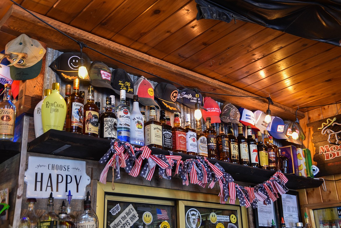 Happy's Inn, between Libby and Kalispell, boasts one of the biggest American flags in the state. The inside is also decorated patrilocally. (Kate Heston/Daily Inter Lake)