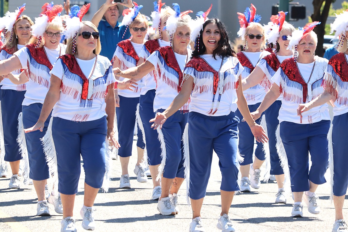 The Blazen Divaz perform during the Fourth of July parade in Coeur d'Alene.