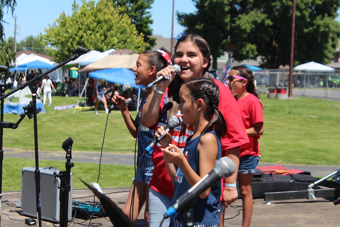 The bands playing in Othello’s Lions Park included the all-girl band from Bethel Assembly of God Church in Othello.