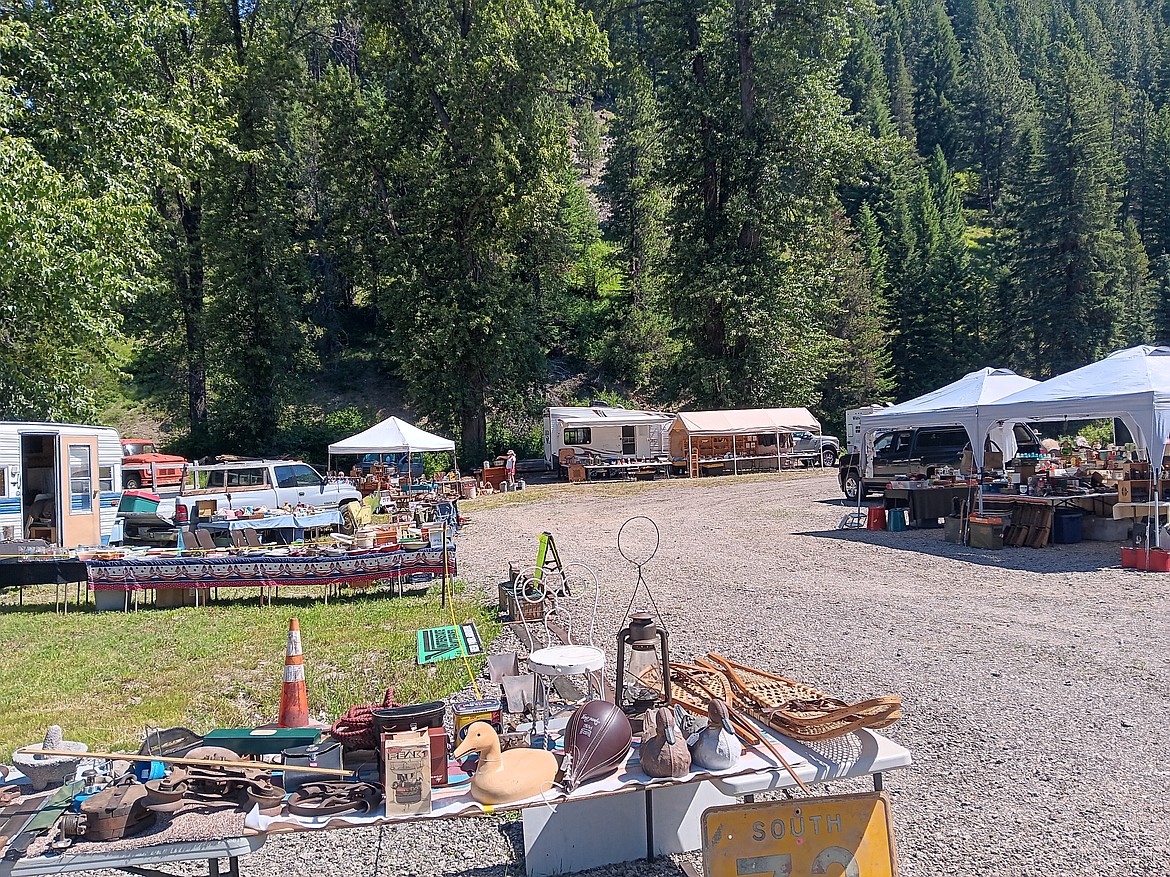 Saltese Flea Market vendors all reported they would participate again next year which is the first weekend after the 4th of July. (Monte Turner/Mineral Independent)