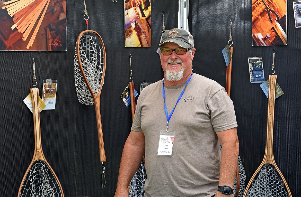 Fishing nets and fly boxes by Mike Avery of Idaho Falls. (Kelsey Evans/Whitefish Pilot)