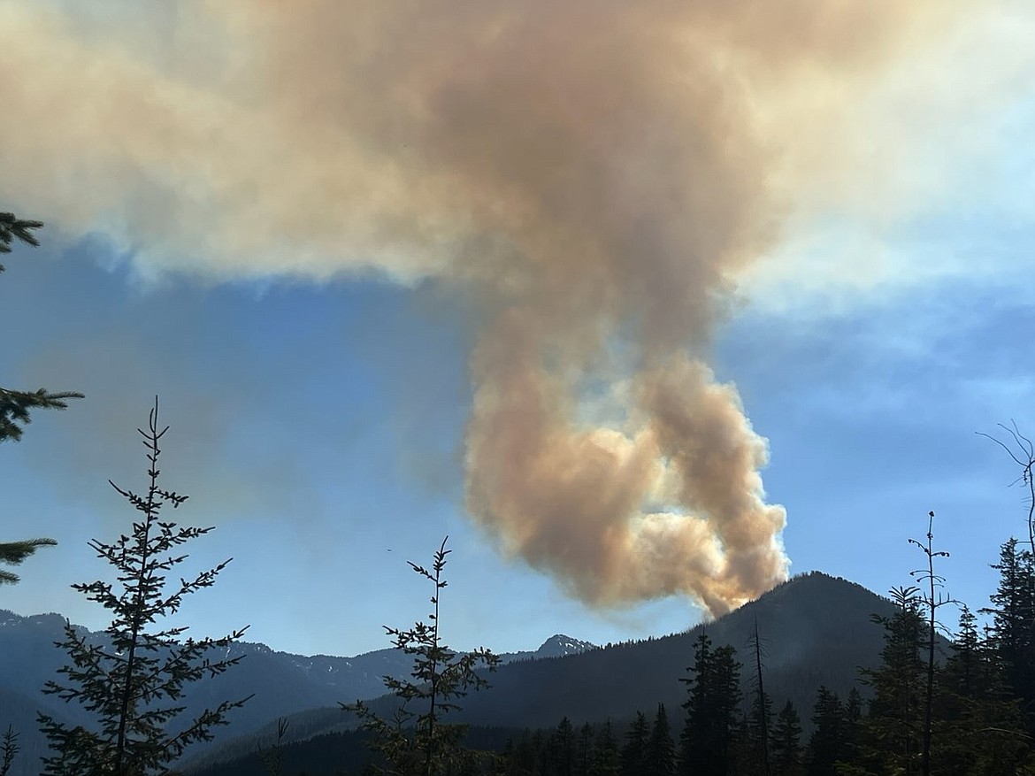 The Shoofly Fire in the Cascades northwest of Wenatchee was up to 102 acres Tuesday.