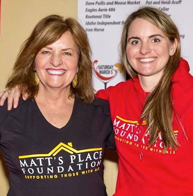 Barb Smalley and daughter Jessica McGreal, sporting their Matt's Place gear. Smalley died from cancer July 5. A memorial mass will be held at 11 a.m. Monday at St. Pius X Catholic Church.