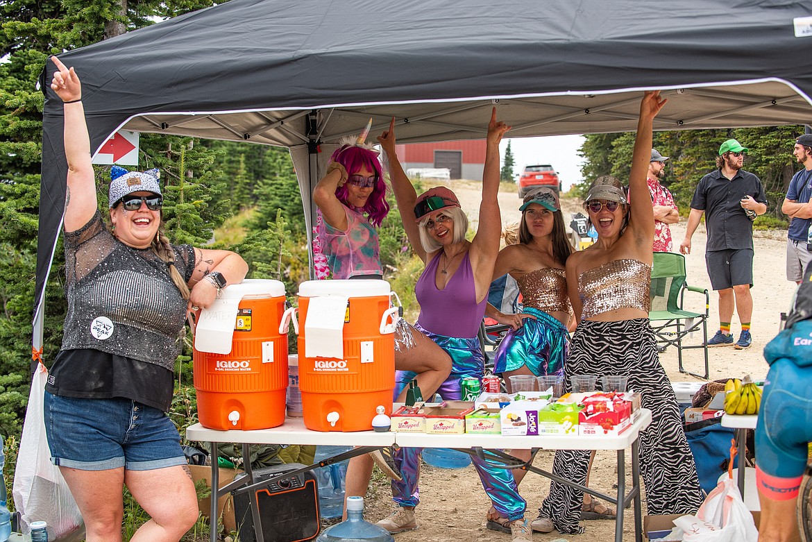 Volunteers having fun during a prior Last Best Ride race. (Photo provided by Jess Cerra)