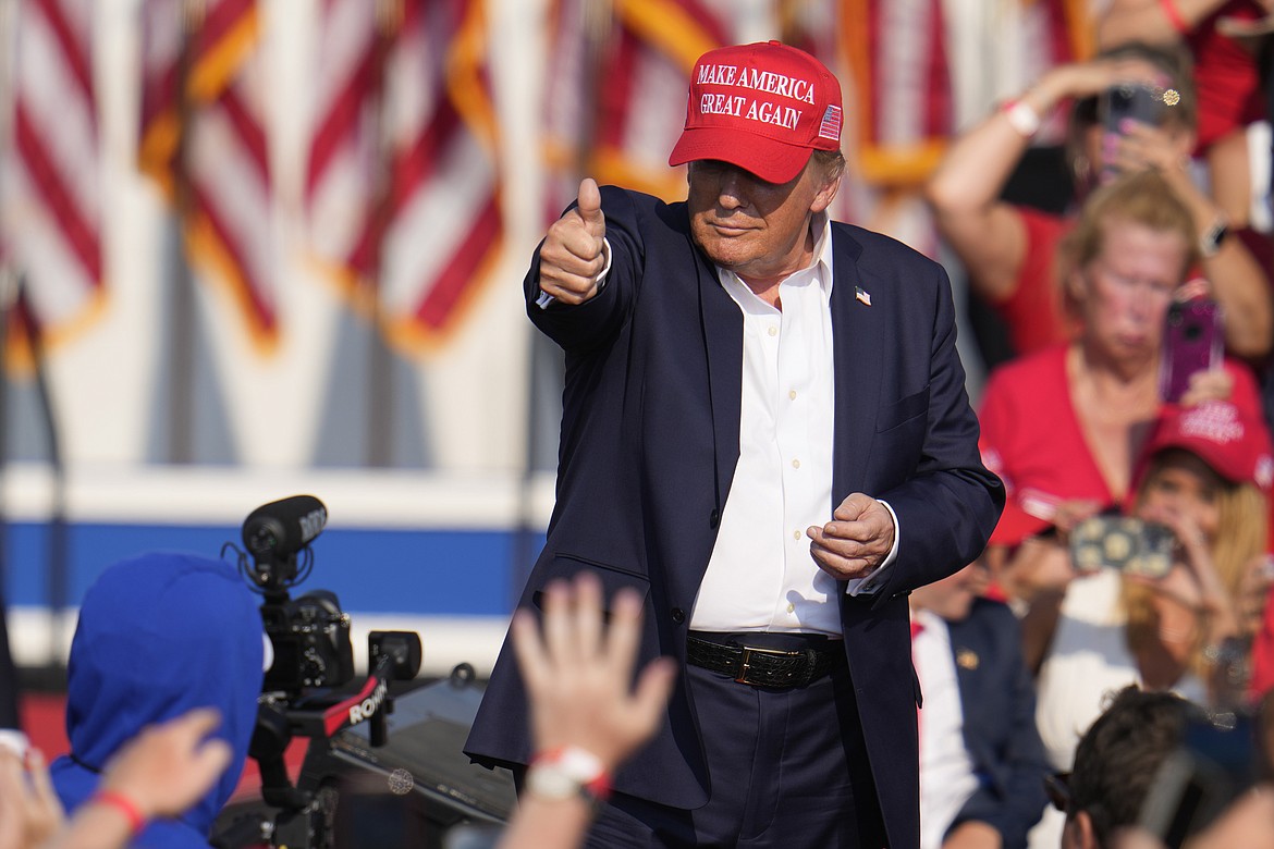 Republican presidential candidate former President Donald Trump speaks at a campaign event in Butler, Pa., July 13, 2024. The federal judge presiding over the classified documents case of former President Donald Trump in Florida has dismissed the prosecution because of concerns over the appointment of the prosecutor who brought the case. (AP Photo/Gene J. Puskar, File)