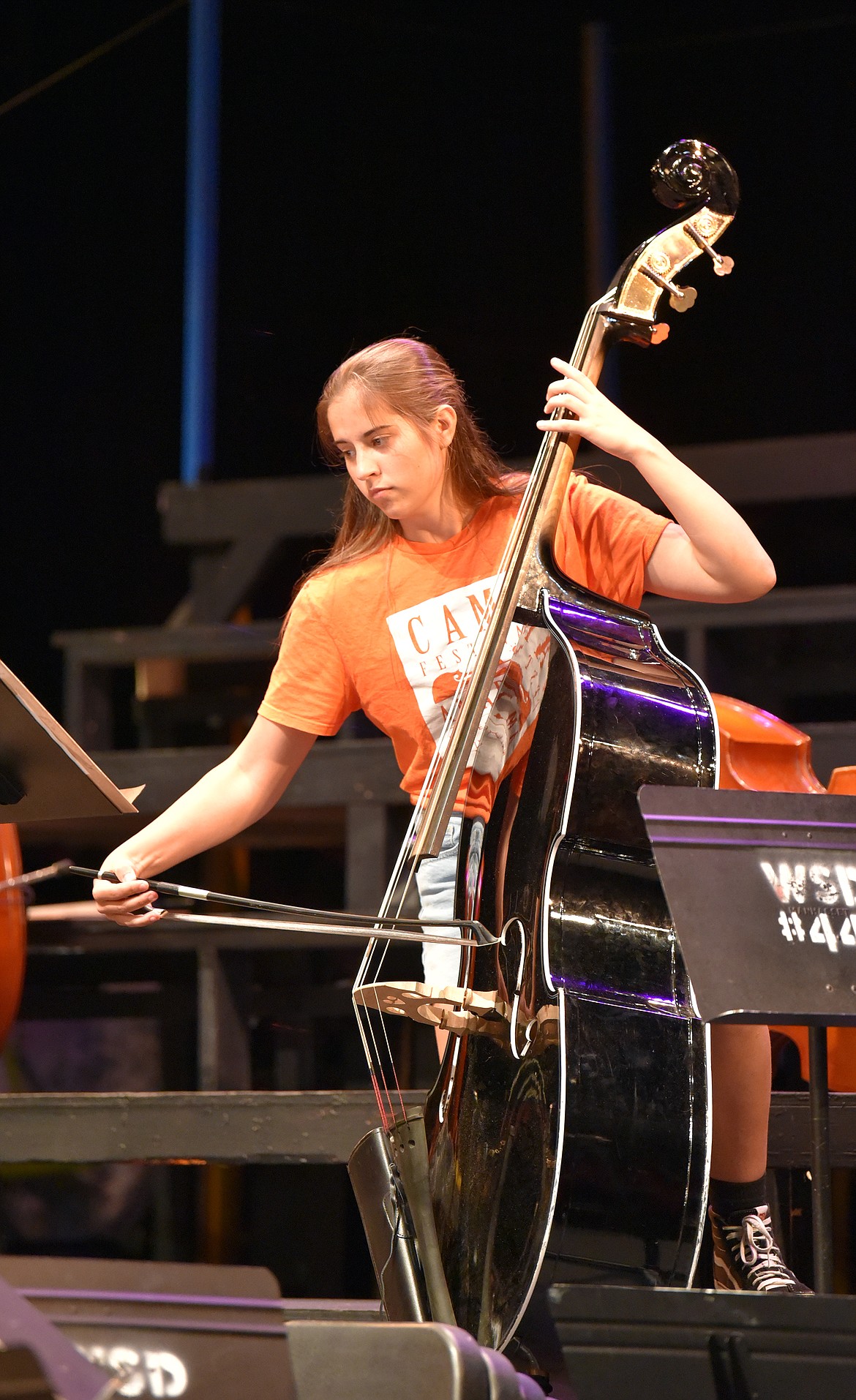 Camp Festival Amadeus participant Marlis Nargi performs at the concert. (Julie Engler/Whitefish Pilot)