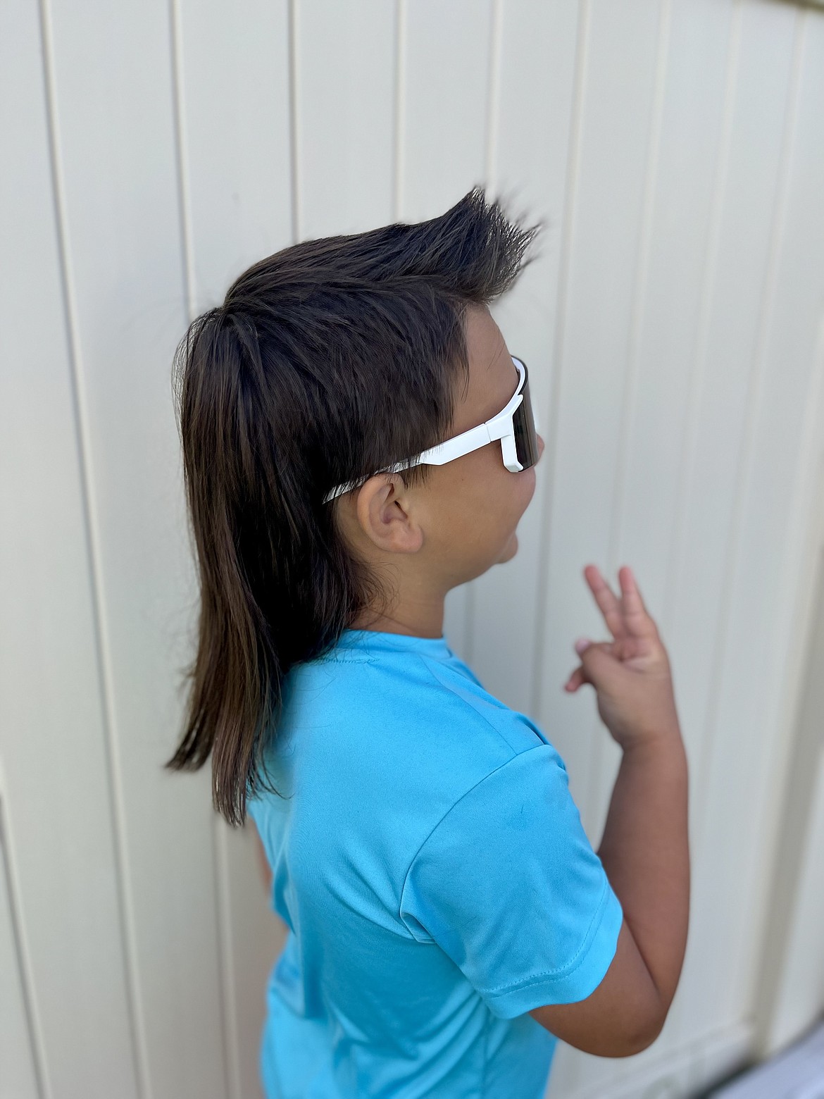 Sawyer Libby, 9, of Hayden, is a hairdo hopeful in the 2024 USA Mullet Championships Kids Contest. Visit mulletchamp.com for details.