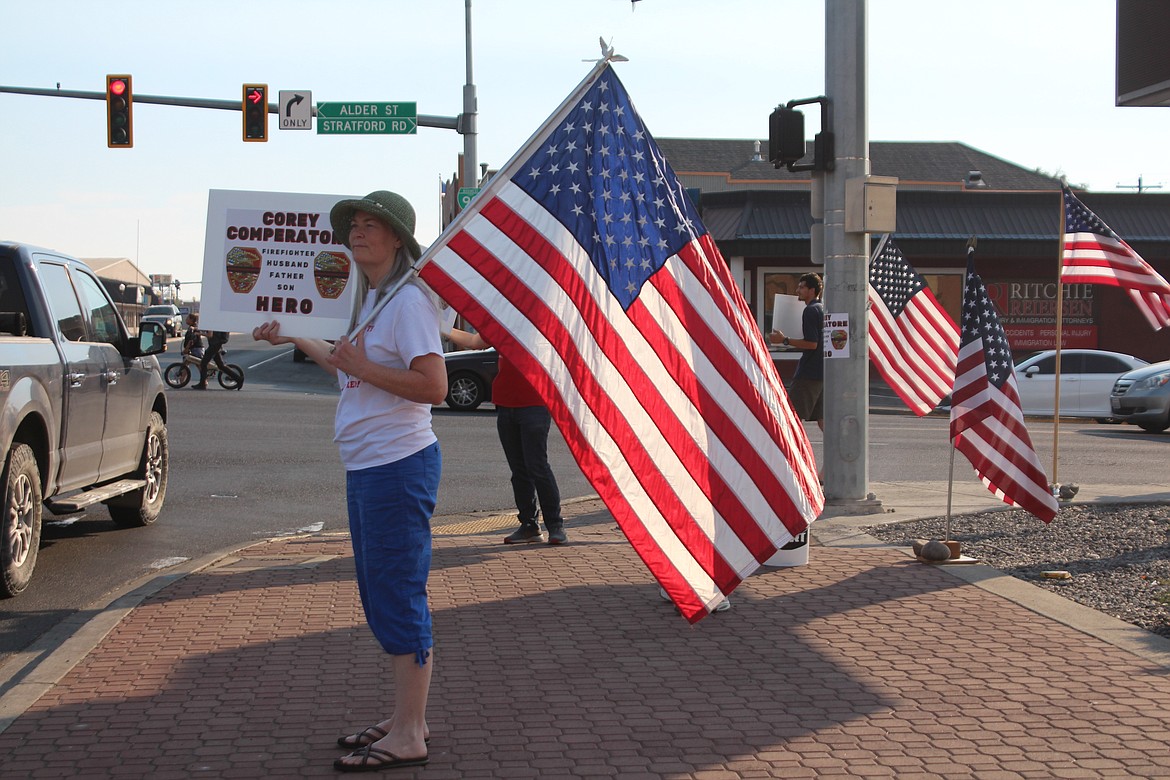 Grant County Republican Party members held a rally that was as much vigil as political event Monday at 6 p.m. During the event, they held a moment of silence in honor of Corey Comperatore, a firefighter and father who shielded his family from gunfire during a shooting that nearly took