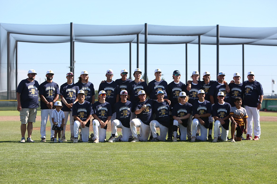 The 18U AAA Columbia Basin River Dogs defeated Penticton 9-7 in the championship game of this weekend’s River Dog Memorial Tournament on the baseball field at Big Bend Community College.