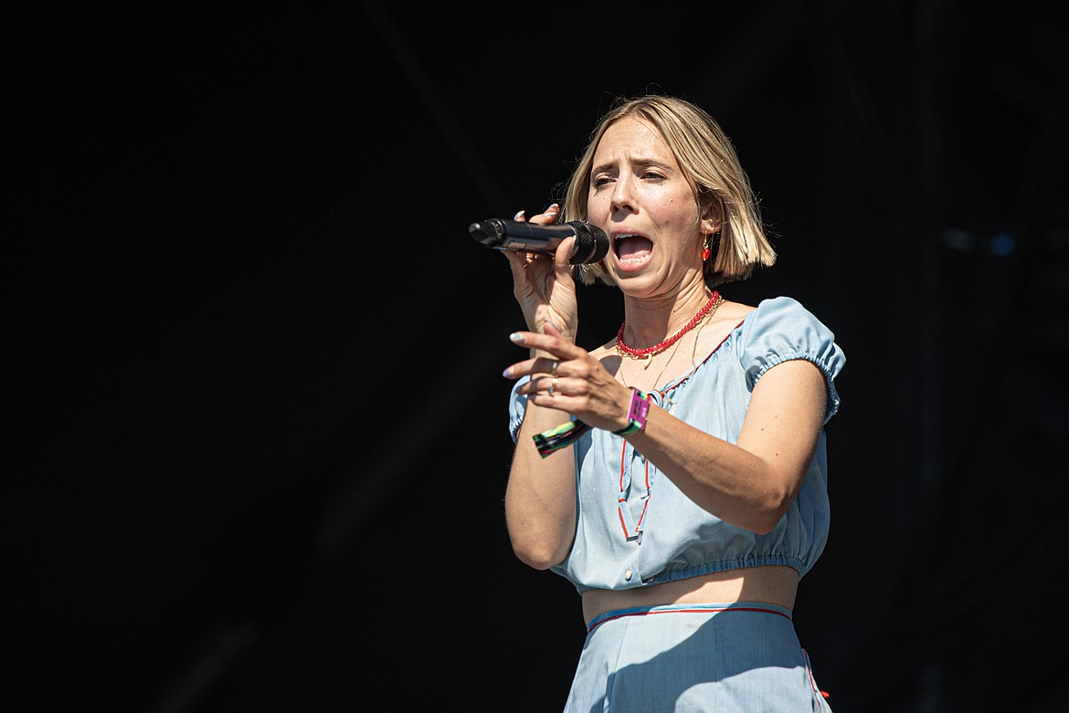 Natalie Archer of Archertown sings in the Under the Big Sky festival Friday, July 12.(Avery Howe/Bigfork Eagle)