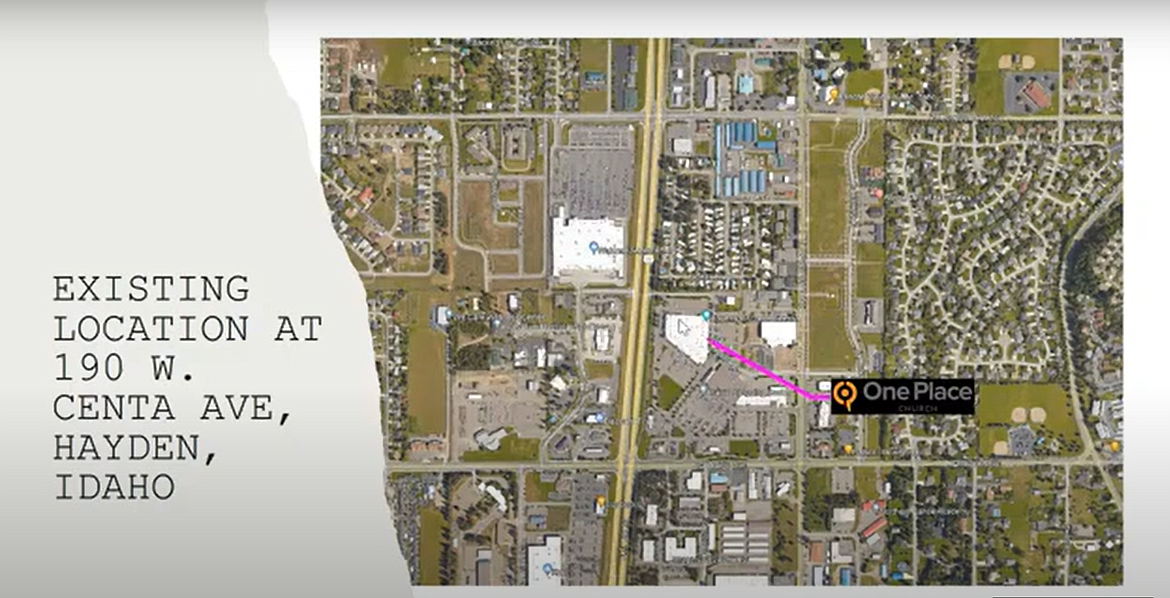 The current location of One Place Church is based in the former Peak Fitness in the Prairie Shopping Center in Hayden.