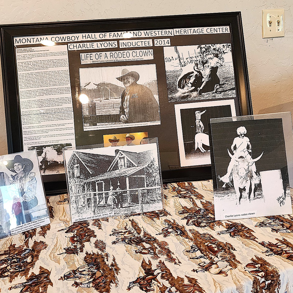 Charlie Lyons was inducted into the Montana Cowboy Hall of Fame, and his information is displayed in the Jocko Museum. (Berl Tiskus/Leader)