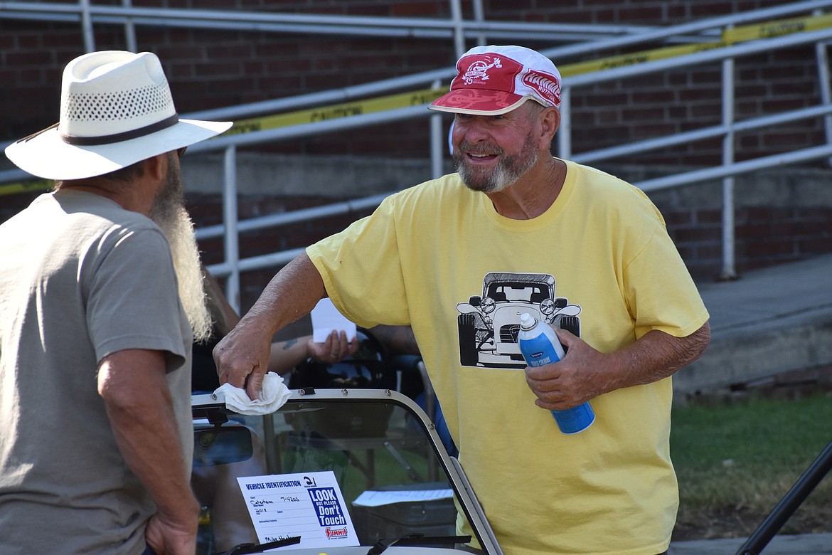 Many participants in the show enjoyed interacting with spectators and showing off their cars.