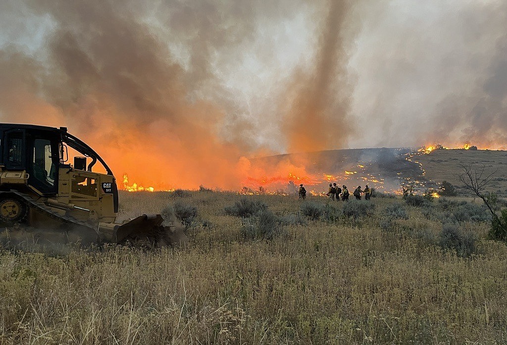 Firefighters and dozer operators respond to Butler Creek Fire just north of Missoula on Monday, July 22, 2024. (Inciweb photo)