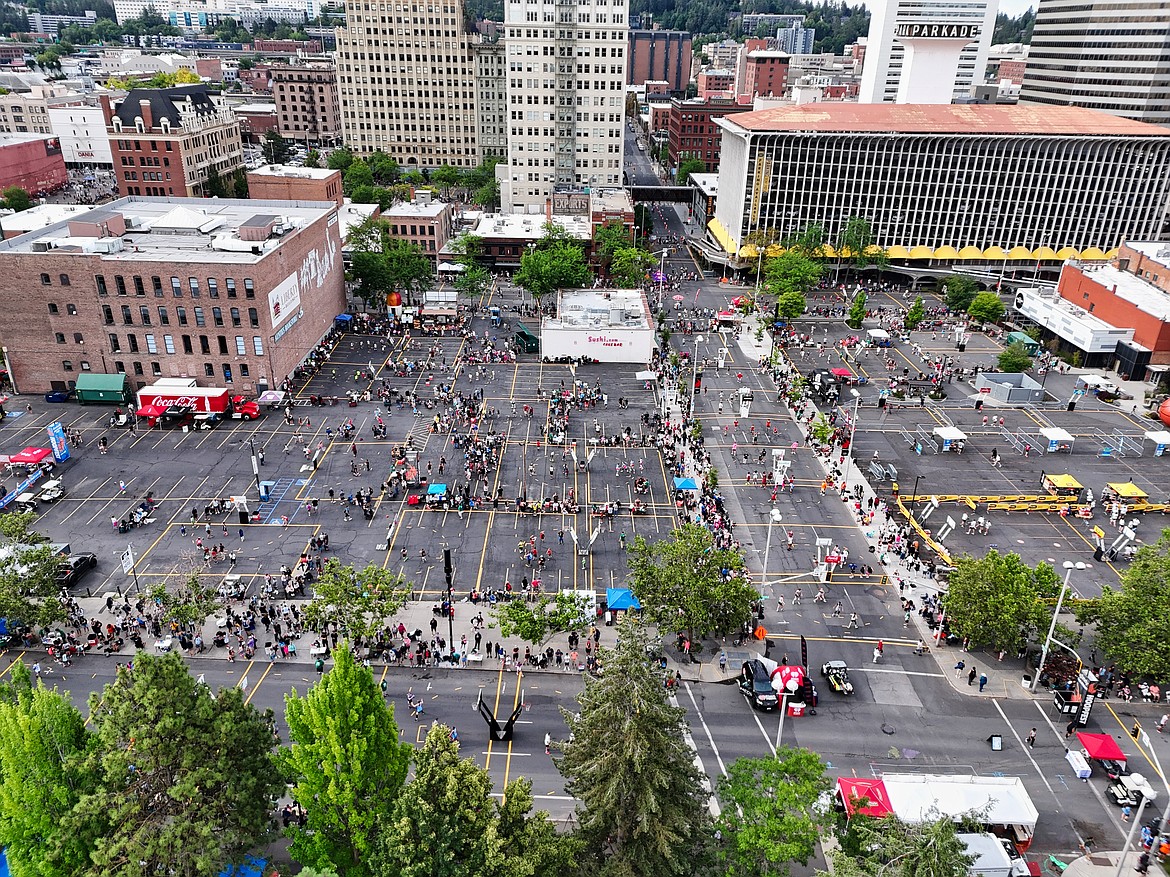 Hoopfest is played on the streets of downtown Spokane, bringing in teams from all over the planet to play 3-on-3 basketball games each year.