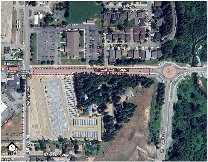 Section of Schweitzer Cutoff Road to be closed for maintenance Bonner