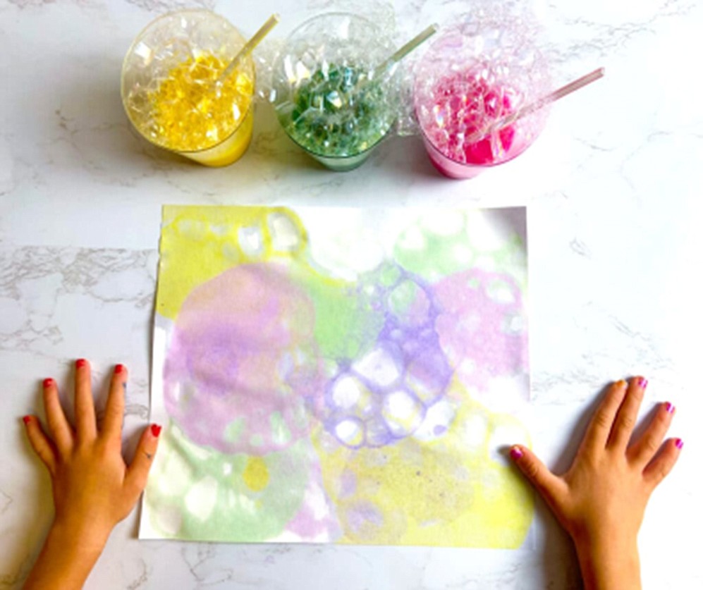 Painting with soap bubbles will be the subject of an art class Aug. 5 at the Old Hotel Art Gallery in Othello.