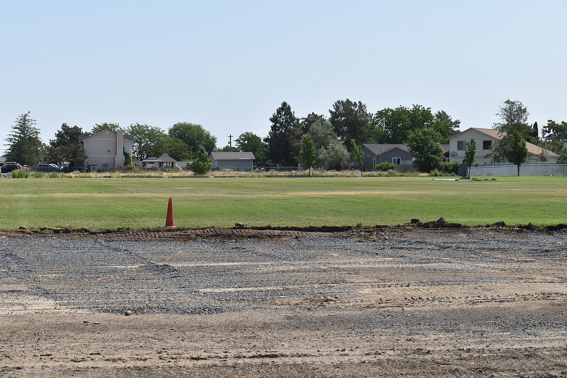 The city of Moses Lake has cleared land at Harrison K. Dano Park for two futsal courts, donated by the Seattle Sounders and former Moses Lake resident Scotty Tymczyszyn.