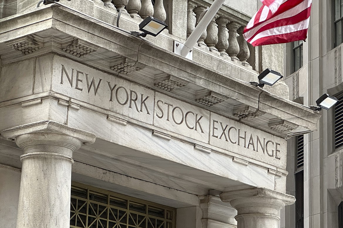 An entrance to the New York Stock Exchange is shown on June 26, 2024, in New York.