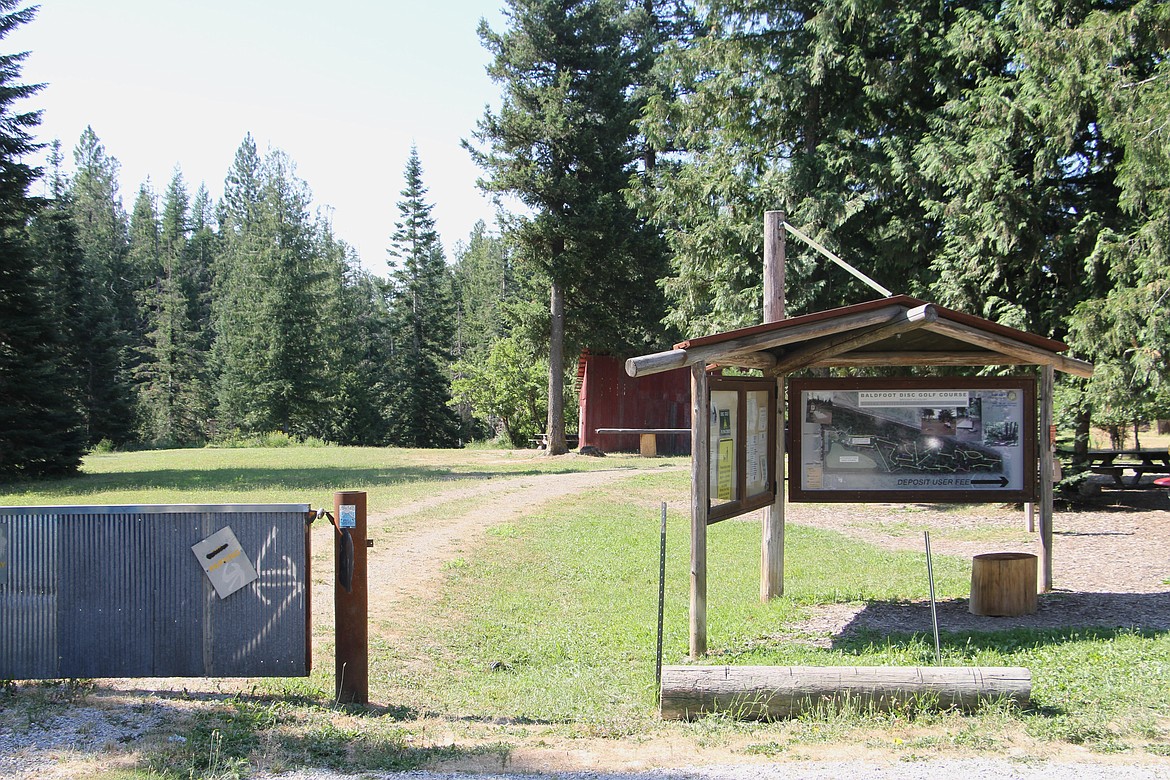 The burned area is about a quarter of a mile south of the entrance to Baldfoot disc golf course.