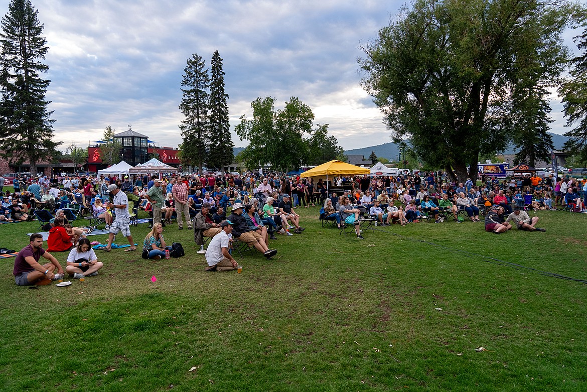 Depot Park during the Whitefish Trail Hootenany in 2023. (Photo provided by Cynthia Ingelfinger)