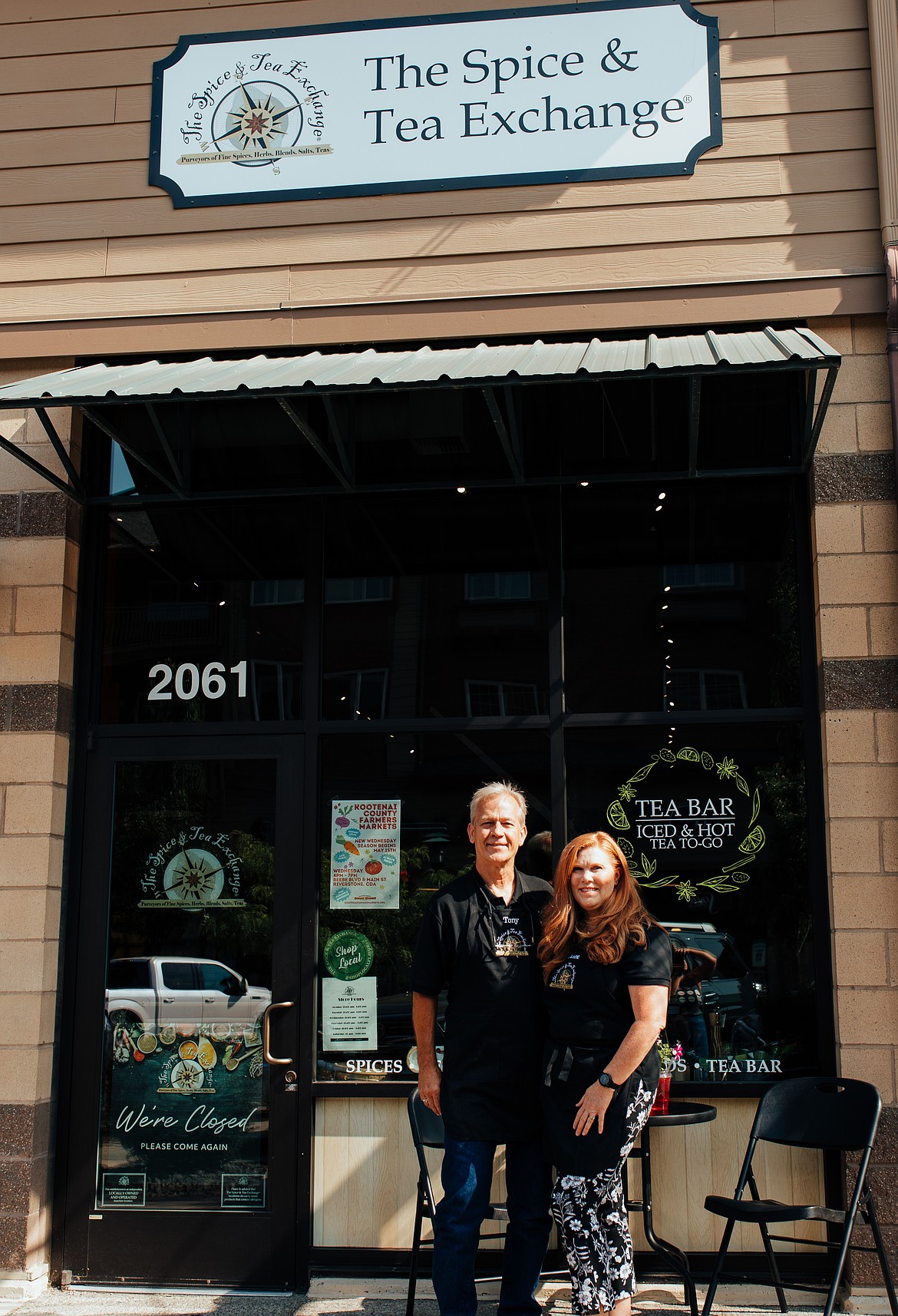 Tony and Anne Kleimann, new owners of The Spice & Tea Exchange.