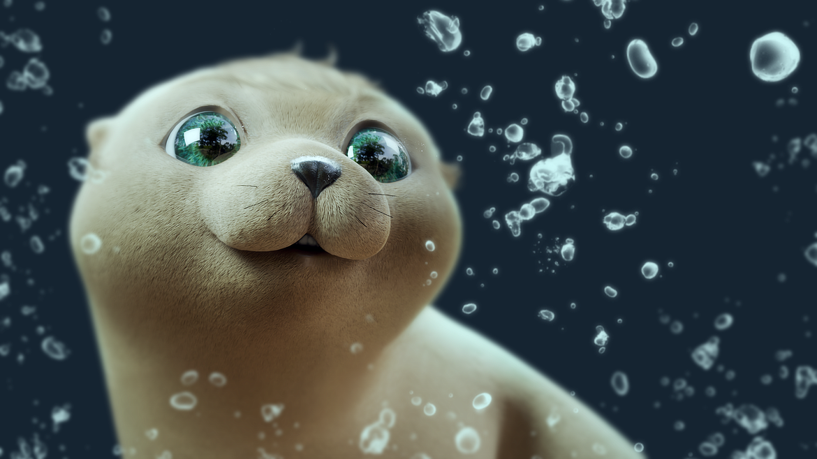 Cici the Sea Lion rendering from "The Last Reef" virtual reality video game. (photo provided)