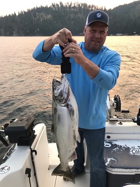 Troy Hojem took 6th place in this year's Derby with his 17.14-pound salmon.