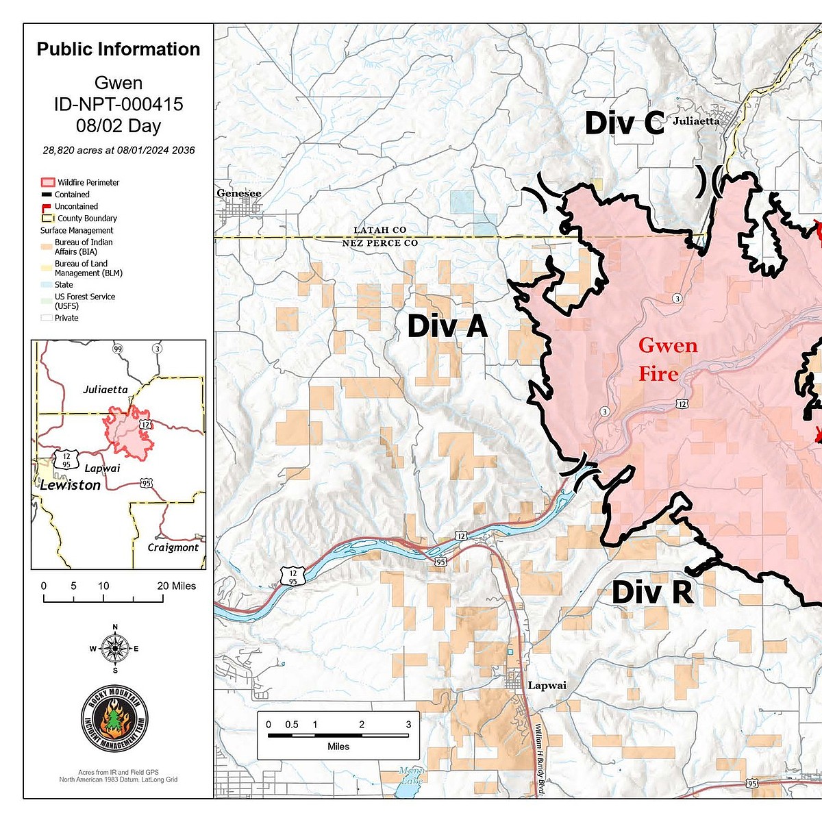 Gwen fire almost fully contained | Coeur d'Alene Press