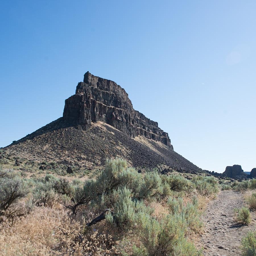 Sunlakes Trail offers a variety of Eastern Washington landscapes to appreciate with tall monoliths rising out of the ground and loads of local flora and fauna.