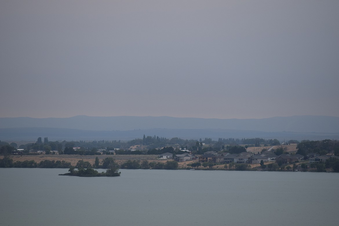 Air quality was moderate in Moses Lake on Saturday according to the National Weather Service with particulates – what most of us non-meteorologists call smokey haze – making the city look a bit bleak with a gray fuzz from clouds and smoke keeping things a bit gloomy off and on.