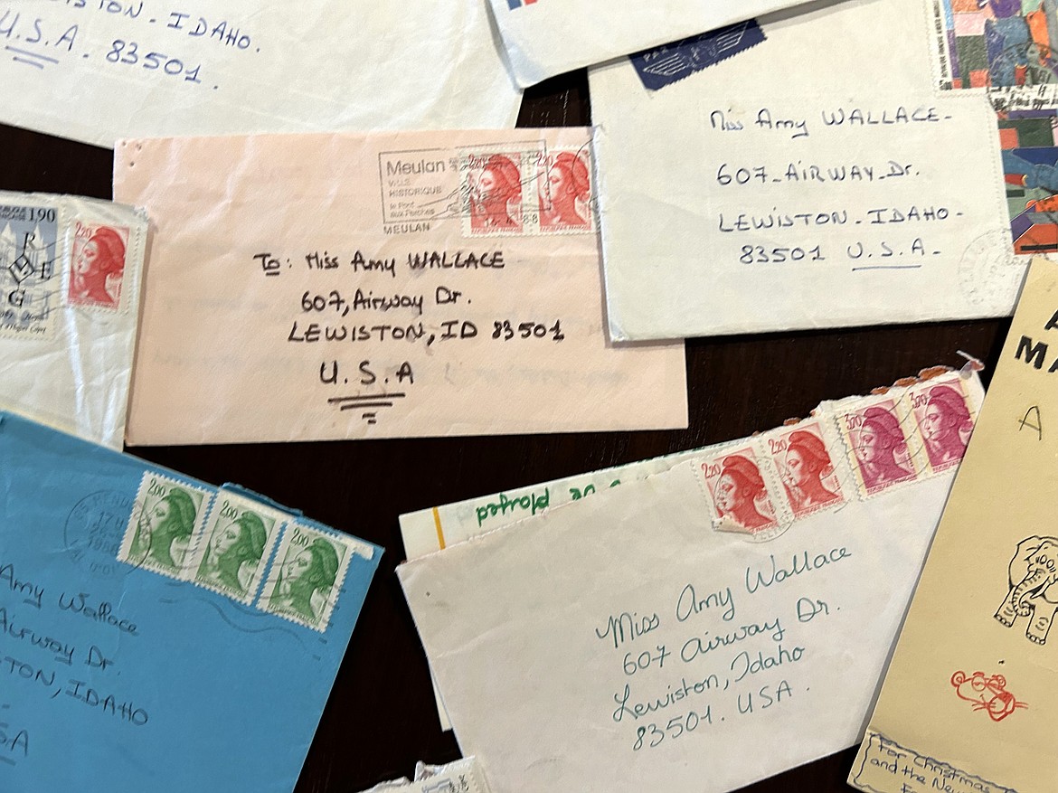 Some of the letters exchanged between Amy Evans and Delphine Litt during their pen pal friendship that started nearly 40 years ago.