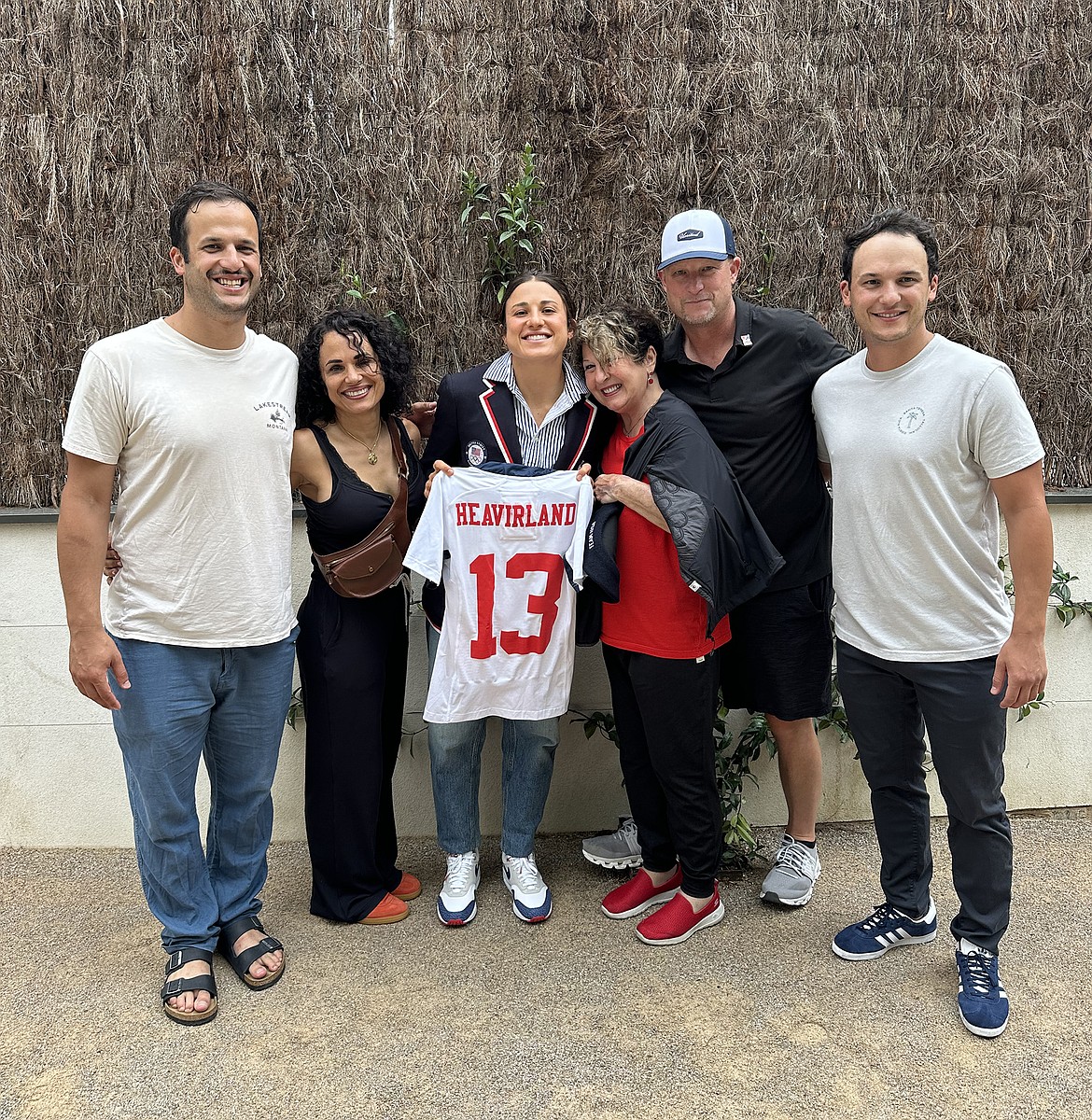 U.S. rugby player Nicole Heavirland is joined by family and friends in Paris for the Olympics. (Photo provided)