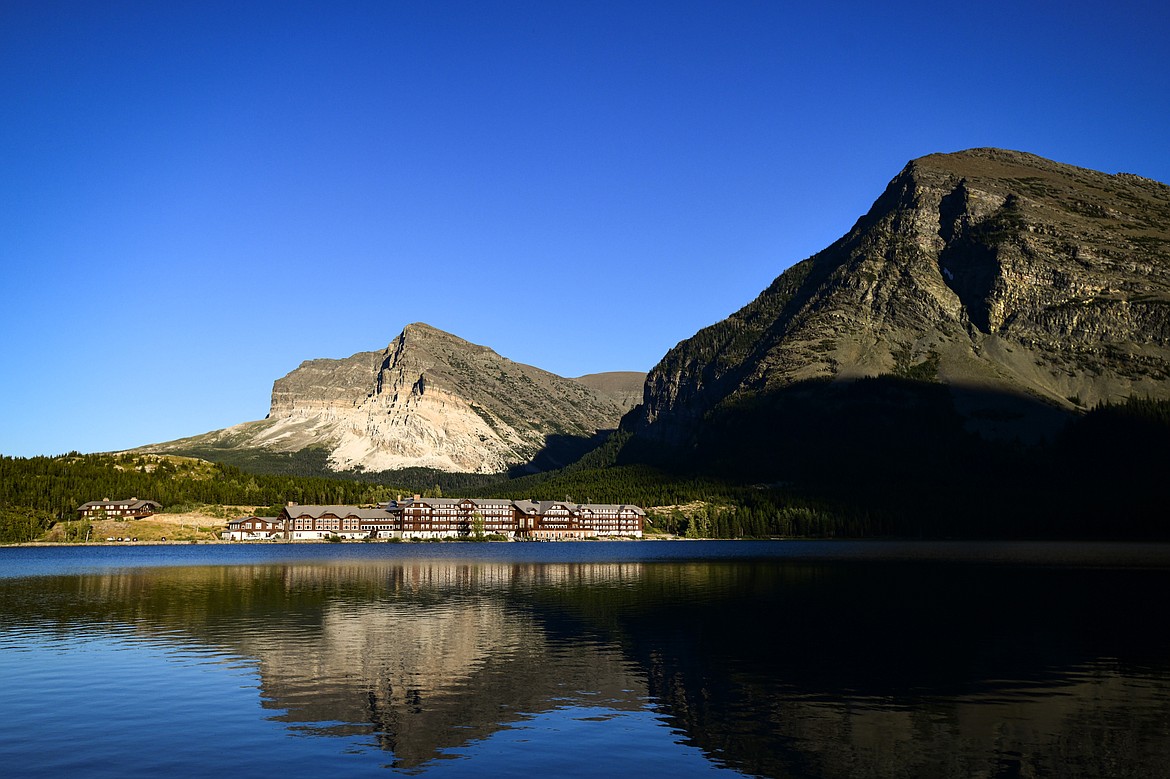 Many Glacier Hotel on Swiftcurrent Lake in Glacier National Park on Thursday, Aug. 1. (Casey Kreider/Daily Inter Lake)