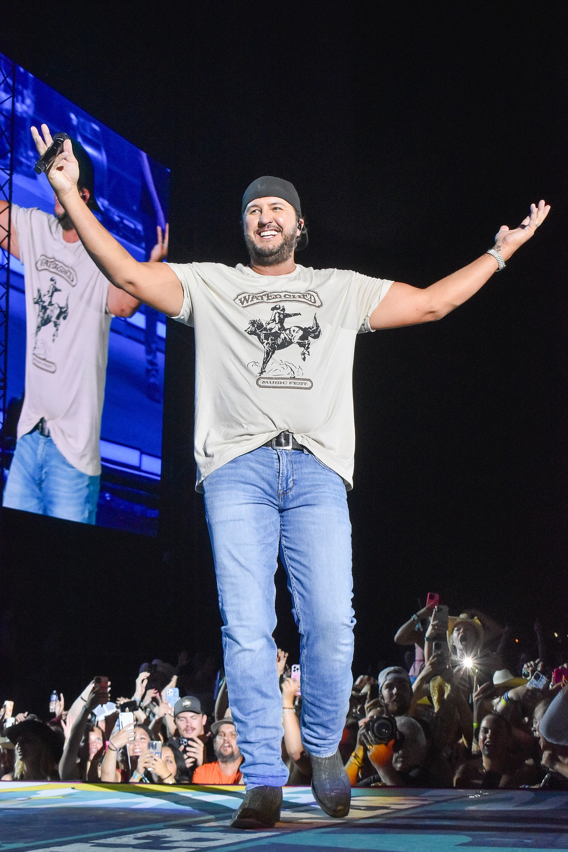 Luke Bryan performed at Watershed this year, after canceling at the last minute due to illness in 2023.