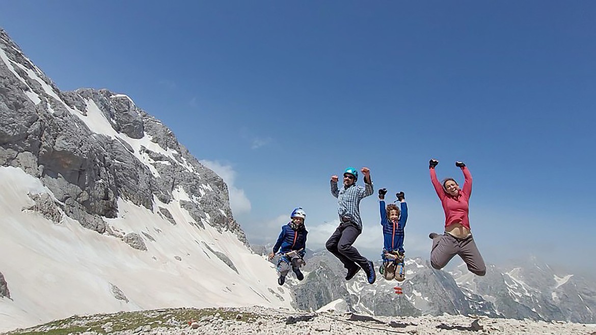 The Schiffman family on Mt. Triglav. (Courtesy photo)