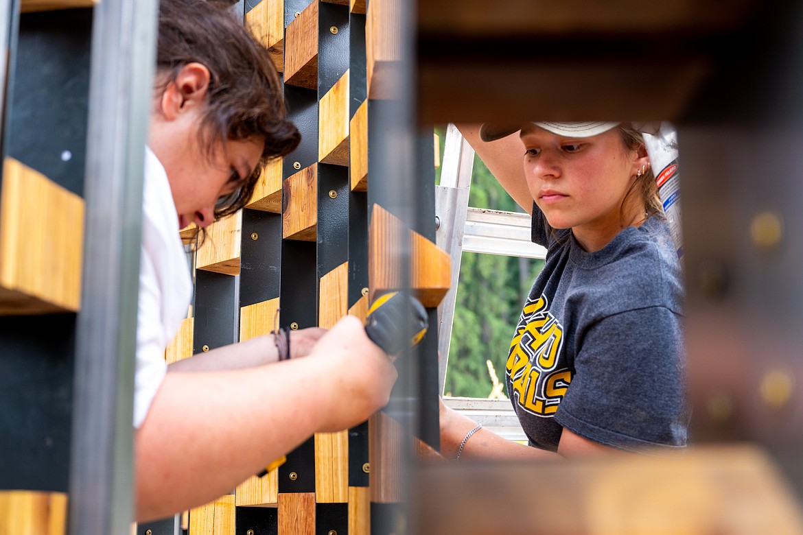 Students from the College of Art and Architecture worked all summer to construct the Vandal Healing Garden and Memorial, which was also designed by students. Photo courtesy of University of Idaho