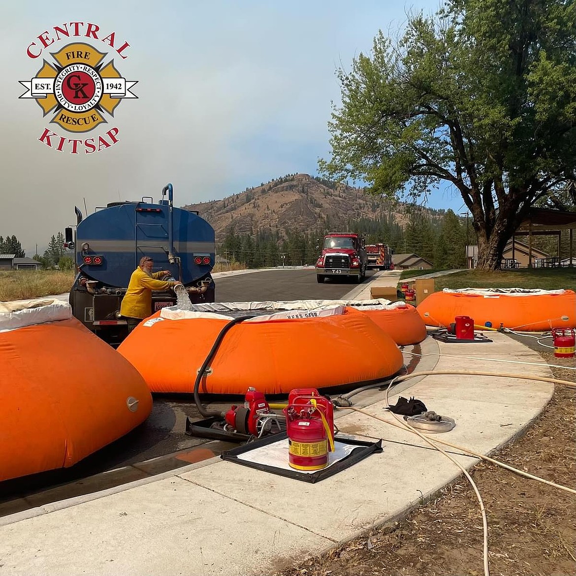 The Central Kitsap Fire and Rescue team was deployed to the Swawilla Fire to provide structural protection to the town of Keller on Saturday. The fire is now 98% contained with no updates to come.