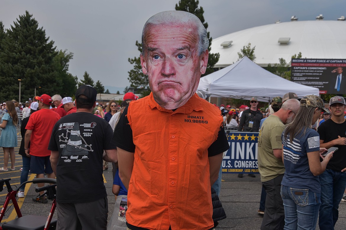 Jade Primo, of Billings, at a rally for former President Donald Trump on Aug. 9, 2024 in Bozeman. (Kate Heston/Daily Inter Lake)